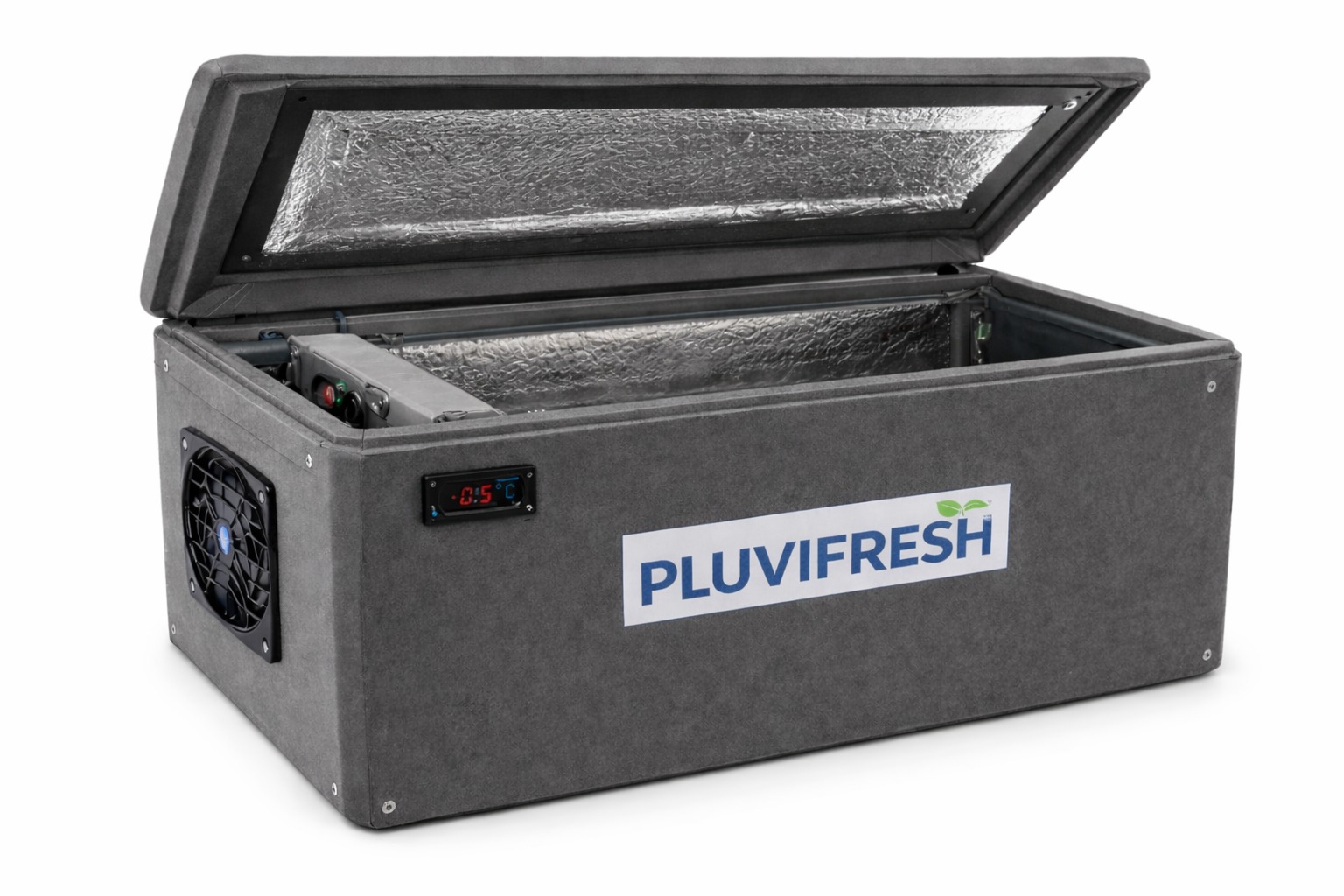 Caja de Plumavit 60 Litros con Lámina de PVC