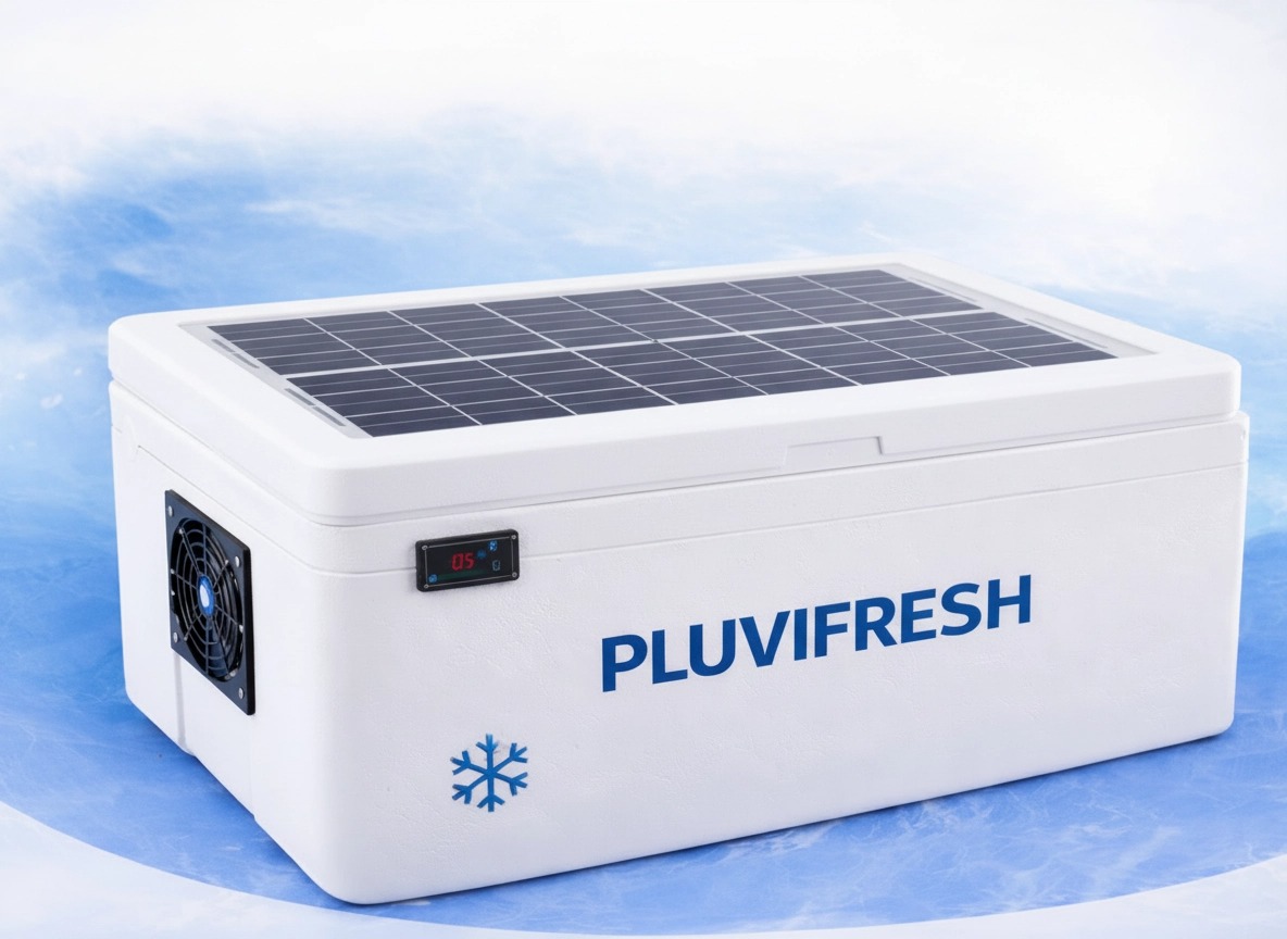 Caja de Plumavit 60 Litros con Placas Solares